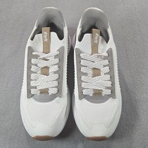 Rival Coast Sneakers Womens 6 White Toffee Gum‎ R23WAT153Y Low Top Mesh Leather